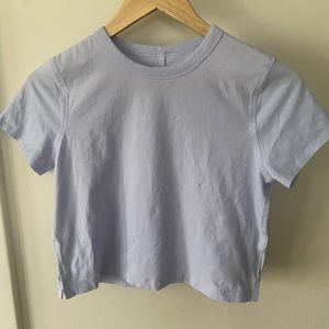 Lululemon Classic Fit Cotton Blend T-Shirt Pastel Blue